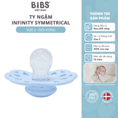 Ty ngậm núm đối xứng sillicone Infinity BIBS