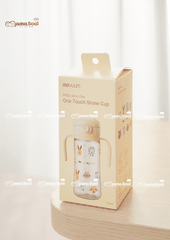 Bình tập uống Moyuum PPSU One Touch Straw Cup Yellow
