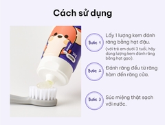 Kem đánh răng K-Mom ít Fluoride vị nho (3 - 8 tuổi)
