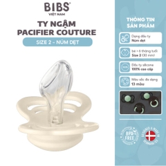 Ty ngậm núm dẹt sillicone BIBS Couture/Supreme