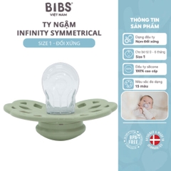 Ty ngậm núm đối xứng sillicone Infinity BIBS