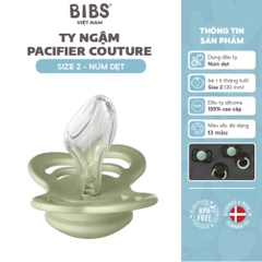 Ty ngậm núm dẹt sillicone BIBS Couture/Supreme