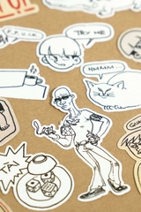 [Freeship] Set Sticker In Hình Meme | Ếch Ộp x GIG Dán Ốp Điện Thoại, Dán Laptop, Mũ, Cốc,...