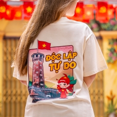 [BST Yêu nước] Áo phông cotton unisex Độc Lập Tự Do