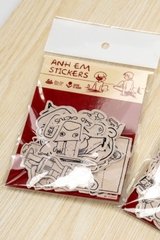 [Freeship] Sticker Chống Nước Ếch Ộp x GIG Ver. "Anh Em" Dán Laptop, Điện Thoại, Mũ Bảo Hiểm, Cốc,...