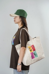 [BST Nối] Túi Tote Canvas In Hình Các Trò Chơi Dân Gian