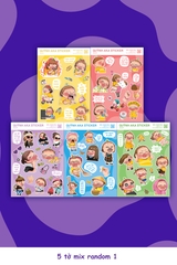 Set Sticker In Hình Quỳnh Aka x GIG | Set Random Decal Trang Trí Dán Laptop, Điện Thoại, Mũ, Cốc,...