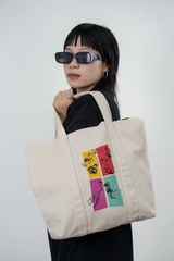 [BST Nối] Túi Tote Canvas In Hình Các Trò Chơi Dân Gian