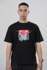 [BST Nối] Áo Phông Cotton In Hình Trò Chơi Dân Gian Cù Quay