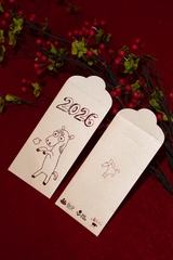 [Freeship] Set 12 Lì Xì Ép Kim Luxury Ếch Ộp x GIG Tết 2026 | Collection "Hí Hí"
