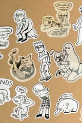 [Freeship] Set Sticker In Hình Meme | Ếch Ộp x GIG Dán Ốp Điện Thoại, Dán Laptop, Mũ, Cốc,...