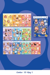 Set Sticker In Hình Quỳnh Aka x GIG | Set Random Decal Trang Trí Dán Laptop, Điện Thoại, Mũ, Cốc,...