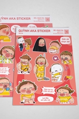 Set Sticker In Hình Quỳnh Aka x GIG | Set Random Decal Trang Trí Dán Laptop, Điện Thoại, Mũ, Cốc,...