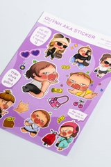 Set Sticker In Hình Quỳnh Aka x GIG | Set Random Decal Trang Trí Dán Laptop, Điện Thoại, Mũ, Cốc,...