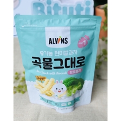 Bánh Que hữu cơ Alvins Vị Rau Củ cho bé từ 6 tháng
