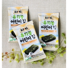 Rong biển tách muối hữu cơ Alvins gói lẻ 15gram