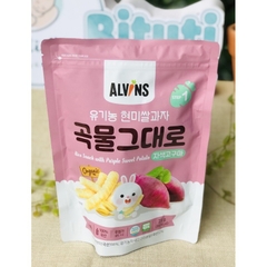 Bánh Que hữu cơ Alvins Vị Rau Củ cho bé từ 6 tháng