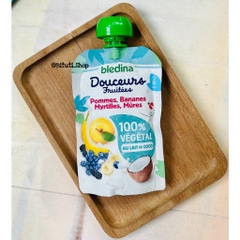 Trái cây nghiền mix sữa dừa Bledina túi 90g