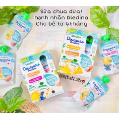 Trái cây nghiền mix sữa dừa Bledina túi 90g