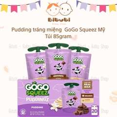Pudding tráng miệng dạng túi Gogo Squeez Mỹ cho bé từ 10 tháng