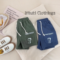 Quần đùi thun gân in số 7 Beemo