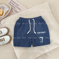 Quần đùi thun gân in số 7 Beemo