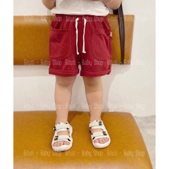 Quần đùi thun gân phối túi dây rút Beemo