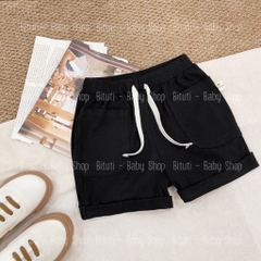 Quần đùi thun gân phối túi dây rút Beemo