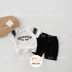 Set bé trai chữ Summer Beemo