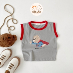 Áo ba lỗ hình siêu nhân gấu Beemo