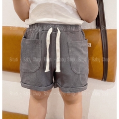 Quần đùi thun gân phối túi dây rút Beemo