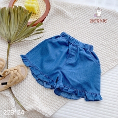 Set bé gái áo bèo sọc hồng quần jeans BERNIE