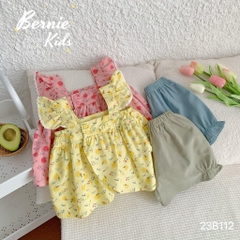 Set bé gái cánh tiên hoa nhí viền bèo BERNIE