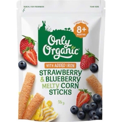 Bánh que bắp Only Organic 15gr