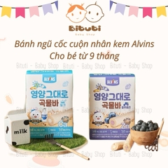 Bánh ngũ cốc nhân kem Alvins