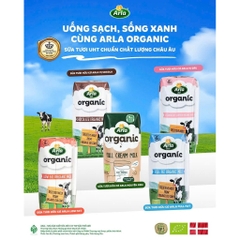 Sữa tươi hữu cơ Arla Organic hộp 200ml