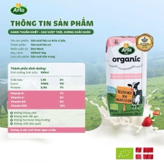 Sữa tươi hữu cơ Arla Organic hộp 200ml