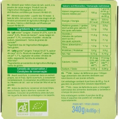 Váng sữa túi Auchan Baby Bio