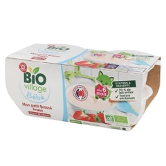 Sữa chua hữu cơ Biovillage Bébé Pháp cho bé từ 6 tháng