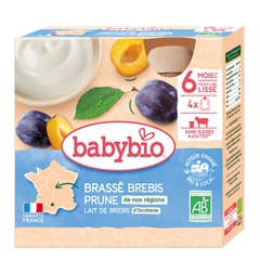 Sữa chua hữu cơ Babybio từ sữa bò/ sữa dê/ sữa cừu/ sữa thực vật dạng túi 85gr cho bé từ 6 tháng