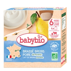 Sữa chua hữu cơ Babybio từ sữa bò/ sữa dê/ sữa cừu/ sữa thực vật dạng túi 85gr cho bé từ 6 tháng