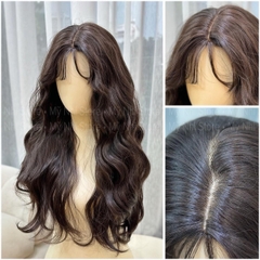 Tóc Giả Dệt Kim Hai Mái Xù Sóng V2DK01