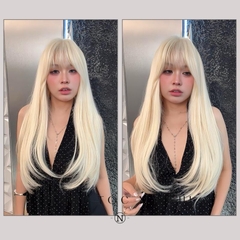 Tóc Giả  Dệt Kim Mái Thưa Cúp Layer NG03 dài 60cm