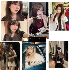 Tóc Giả Dệt Kim Mái Thưa Thẳng Cúp Baby NG04 dài 70cm