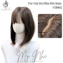 Tóc Giả Nguyên Đầu Dệt Kim Mái Thưa Ngắn Baby CH002