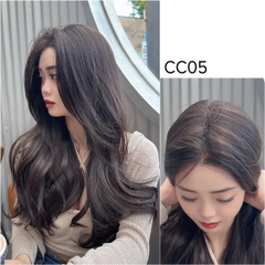 Siêu Da Đầu Tóc Giả CC05 Lưới T Mái Bay Xoăn Nhẹ Lửng (dưỡng + lược + lưới + miếng dán)