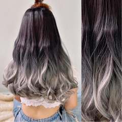 Tóc giả Kẹp U Xoăn Phồng Nhuộm Ku13