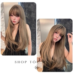 Tóc Giả  Dệt Kim Mái Thưa Cúp Layer NG03 dài 60cm