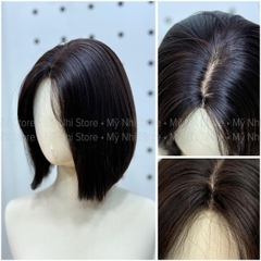 Tóc Giả Dệt Kim Thẳng Ngang Hai Mái V2DK06