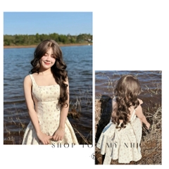 Tóc Giả Dệt Kim Hải Mái Pháp Xoăn Thượng TA01 Dài 65cm